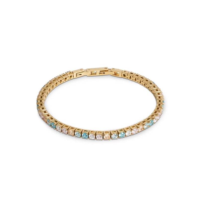Coeur de Lion - Bracelet Tennis acier doré - Ref 0600/30-1590