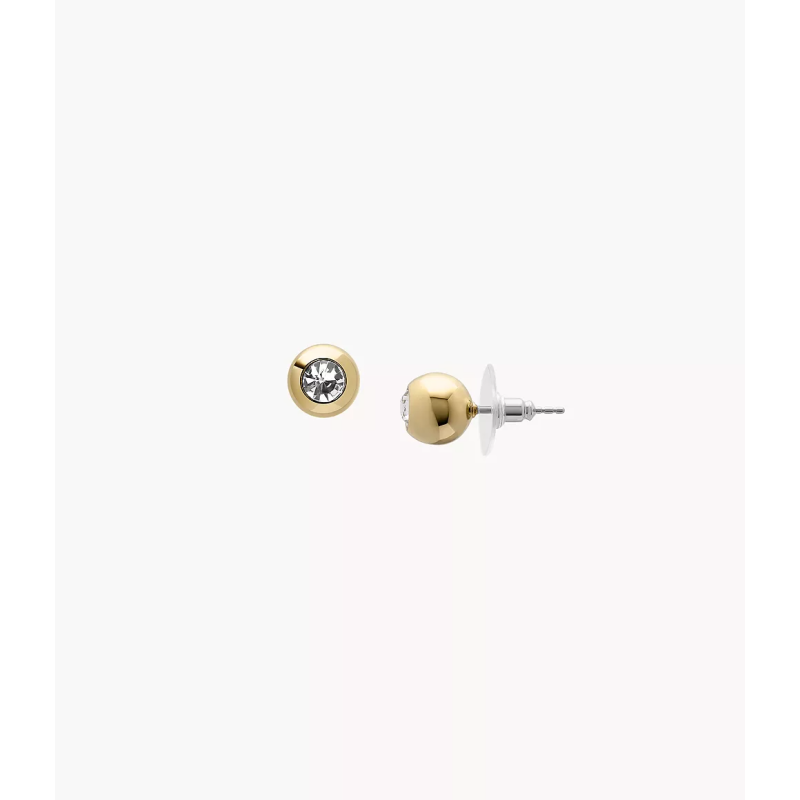 Fossil - Boucles d'oreilles Clous acier doré - Ref JA7251710