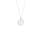 Les Georgettes - Collier lotus acier blanc - Ref 70441781600
