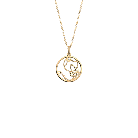 Les Georgettes - Collier Scorpion acier doré - Ref 704413919JA
