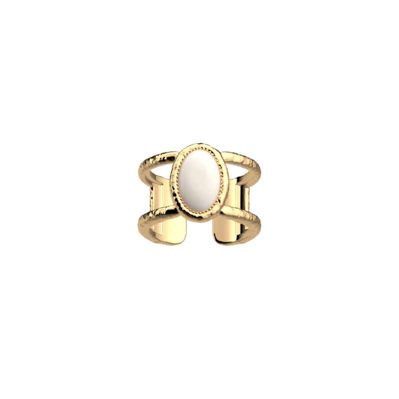 Les Georgettes - Bague mirabe nacre 12mm - Ref 70412930108