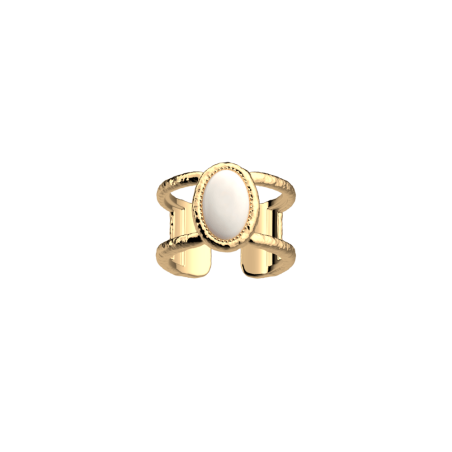 Les Georgettes - Bague mirabe nacre 12mm - Ref 70412930108