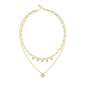 Guess - Collier Crazy in Love acier doré - Ref JUBN05208JWYG