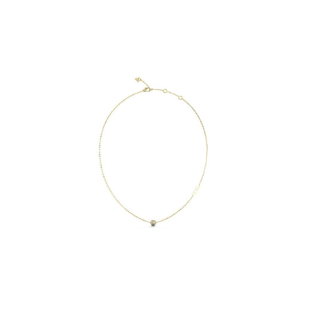 Guess - Collier zirconium acier doré - Ref JUBN04455JWYG