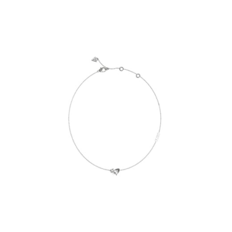 Guess - Collier zirconium et acier argenté - Ref JUBN04413JWRH