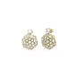 Guess - Boucles d'oreilles Clous acier doré - Ref JUBE04543JWYG