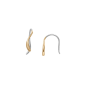 Skagen - Boucles d'oreilles clous vague acier bicolore - Ref SKJ1780710