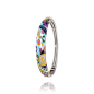 Una Storia - Bracelet jonc multicolore argent 925/1000 - Ref JO121218