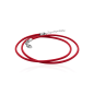 Una Storia - Collier cordon rouge fermoir argent 925/1000 - Ref CORCORO