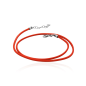 Una Storia - Collier cordon orange fermoir argent 925/1000 - Ref CORCOOR