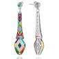 Una Storia - Boucles d'oreilles pendantes  et argent 925/1000 - Ref BO121224