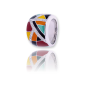 Una Storia - Bague  laque multicolore, argent 925/1000 et oxyde zirconium - Ref BG121203