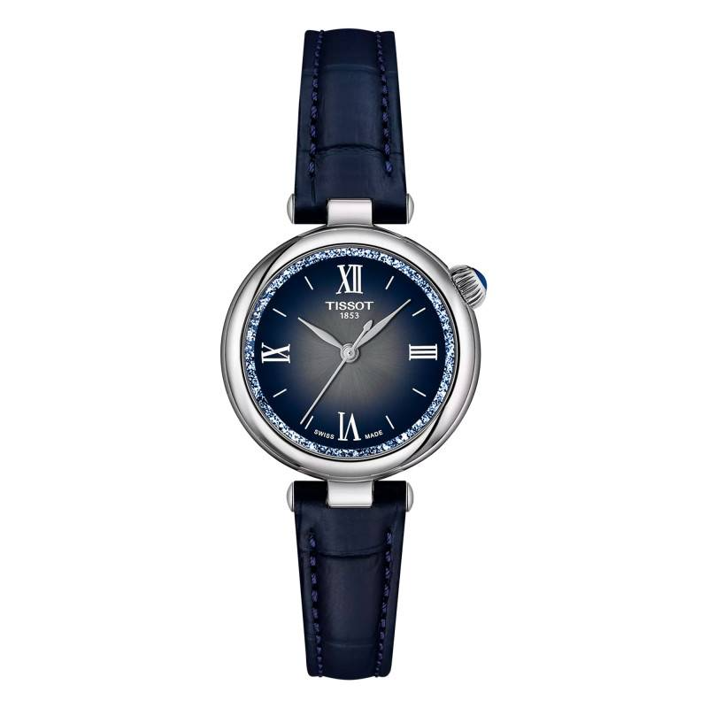 Montre Femme Tissot Desire bleu dégradé bracelet cuir - Réf. T1520101603801