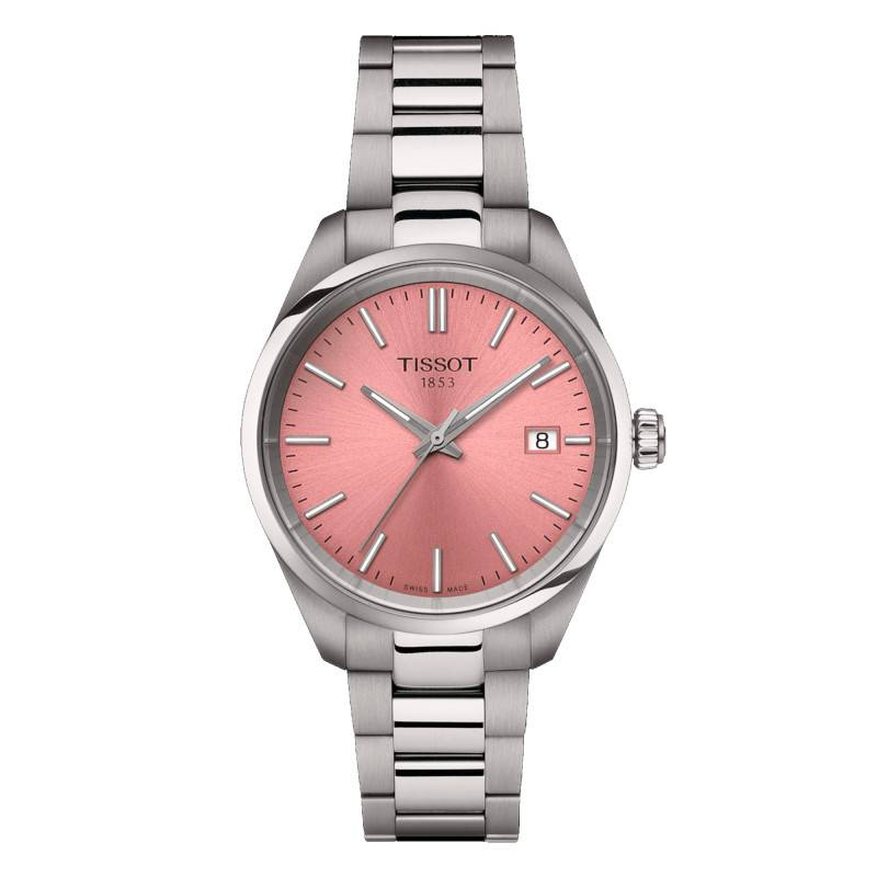 Montre Femme Tissot PR100 rose bracelet acier - Réf. T1502101133100
