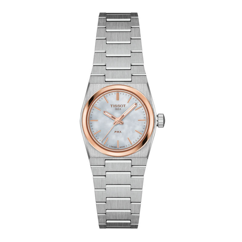 Montre Femme Tissot PRX nacre blanc bracelet acier - Réf. T1370102111100