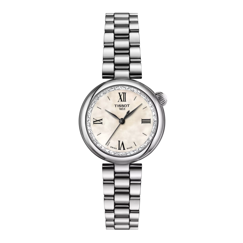 Montre Femme Tissot Desire nacre blanc bracelet acier - Réf. T1520101111800