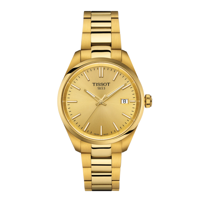Montre Femme Tissot PR100 doré bracelet acier PVD - Réf. T1502103302100 Montre Femme Tissot PR100 doré bracelet acier PVD - Réf. T1502103302100
