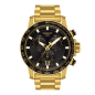 Montre Homme Tissot Super Sport noir bracelet acier PVD - Réf. T1256173305101