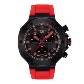 Montre Homme Tissot T-Race gris bracelet silicone - Réf. T1414173706101