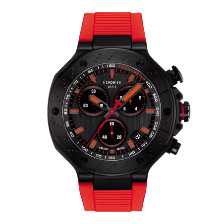 Montre Homme Tissot T-Race gris bracelet silicone - Réf. T1414173706101