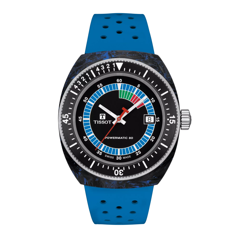 Montre Homme Tissot Sideral noir bracelet silicone - Réf. T1454079705701