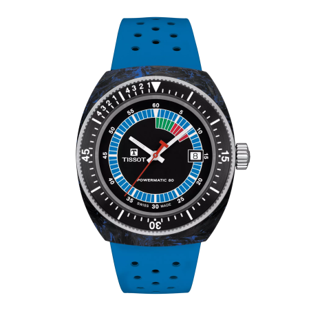 Montre Homme Tissot Sideral noir bracelet silicone - Réf. T1454079705701