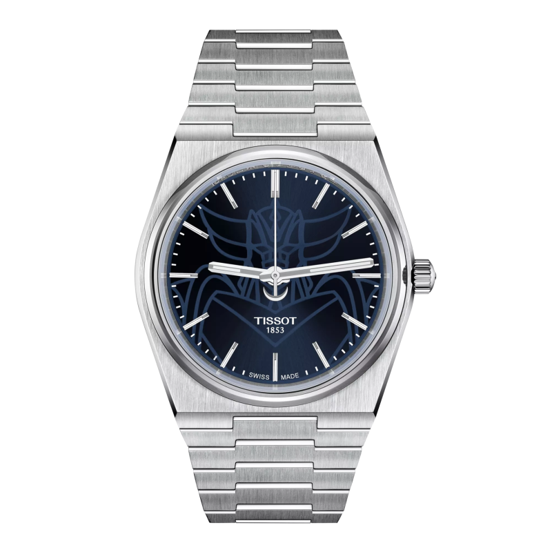 Montre Homme Tissot PRX automatique UFO Robot Goldorak bleu bracelet acier - Réf. T1374071104102