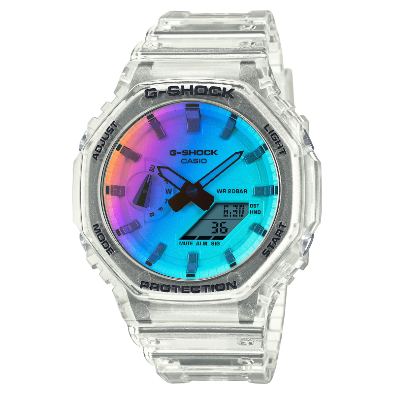 Casio - Montre homme G-Shock Carbon Core Guard GA-2100SRS-7AER