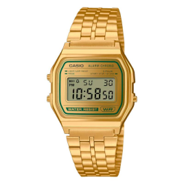 Casio - Montre mixte Iconic Green Accent A158WEGV-9AEF
