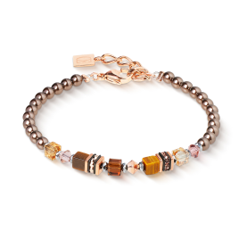 Coeur de Lion - Bracelet GeoCube plaqué or rose 2103/30-1100