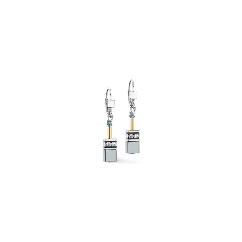 Coeur de Lion - Boucles d'oreilles GeoCube Iconic acier bicolore 2638/20-1216