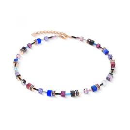 Coeur de Lion - Collier GeoCube Iconic Blue Moon 2838/10-0807