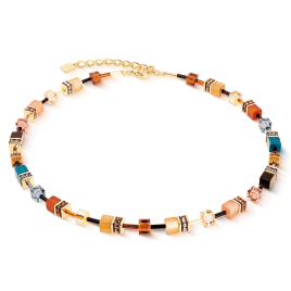 Coeur de Lion - Collier GeoCube Iconic Earth Miracle Gold 2838/10-1131