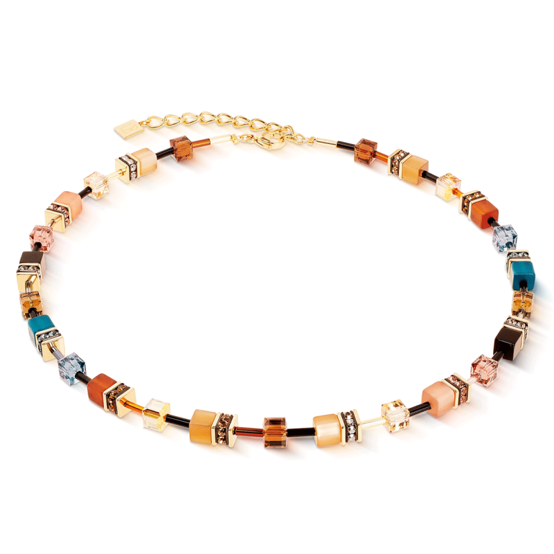 Coeur de Lion - Collier GeoCube Iconic Earth Miracle Gold 2838/10-1131