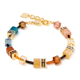 Coeur de Lion - Bracelet GeoCube Iconic cristaux multicolores 2838/30-1131