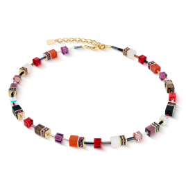 Coeur de Lion - Collier Geocube Iconic Precious Festive Red 4905/10-0316