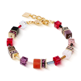 Coeur de Lion - Bracelet Geocube Iconic Precious Festive Red 4905/30-0316
