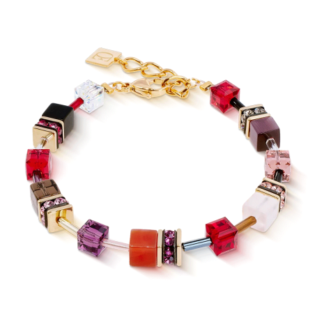 Coeur de Lion - Bracelet Geocube Iconic Precious Festive Red 4905/30-0316