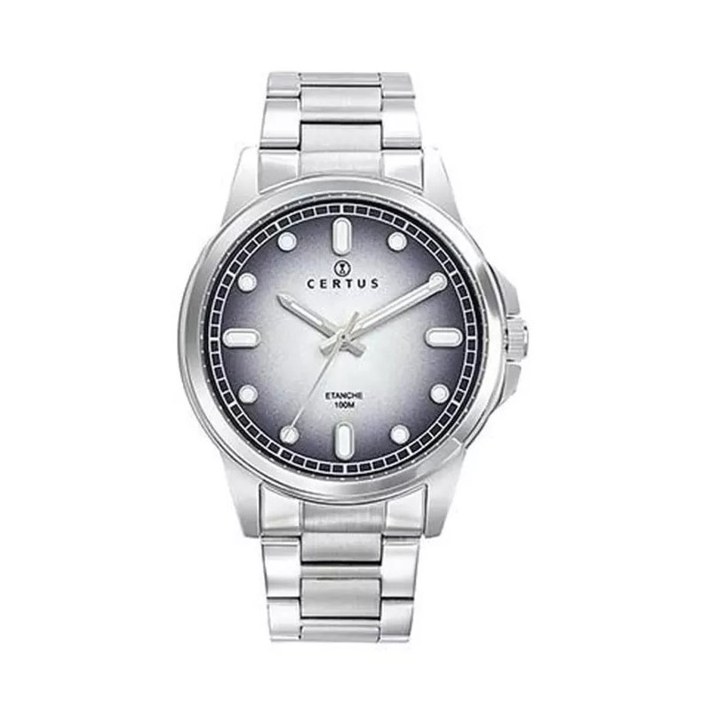 Certus - Montre Homme Acier Quartz 40 mm - Cadran Gris 616577
