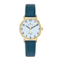 Certus - Montre Femme Quartz Dorée 30 mm Cuir bleu 646581