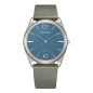 Citizen - Montre Homme Eco-Drive Ultra-Fine 38 mm Cuir bleu AR3120-24L