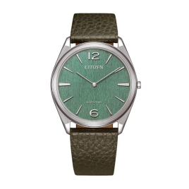 Citizen - Montre Homme Eco-Drive Ultra-Fine 38 mm Cuir kaki AR3120-32X