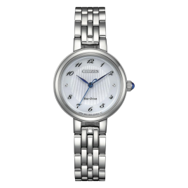 Citizen - MontreFemme L Solaire 28 mm cadran blanc Acier Saphir EM0990-81A