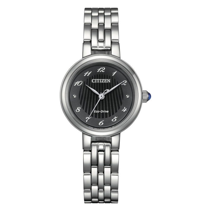 Citizen - Montre Femme L Solaire 28 mm cadran noir Acier Saphir EM0990-81E