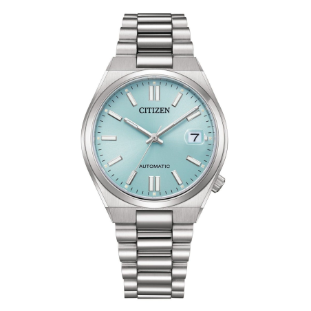 Citizen - Montre homme TSUYOSA Automatique 37 mm Acier Bleu NJ0200-50L