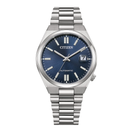 Citizen - Montre homme TSUYOSA Automatique 37 mm cadrab Bleu Marine NJ0200-50M