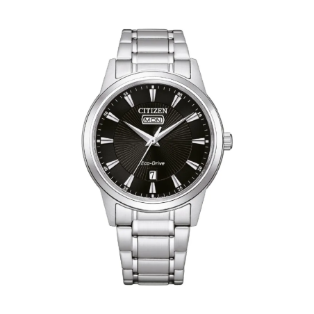 Citizen - Montre Homme Eco-Drive 40 mm Acier Noir AW0100-86EC