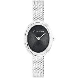 Calvin Klein - Montre Femme Twisted Bezel Noir 24 mm Acier 25100151