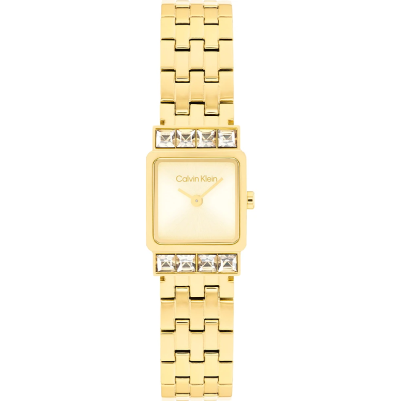 Calvin Klein - Montre Femme Poise Dorée Carrée 16 mm 25100162 Calvin Klein - Montre Femme Poise Dorée Carrée 16 mm 25100162