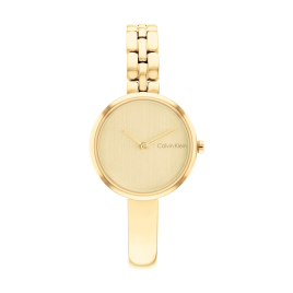 Calvin Klein - Montre femme CK Sculptural Bangled Dorée 28 mm  25200279